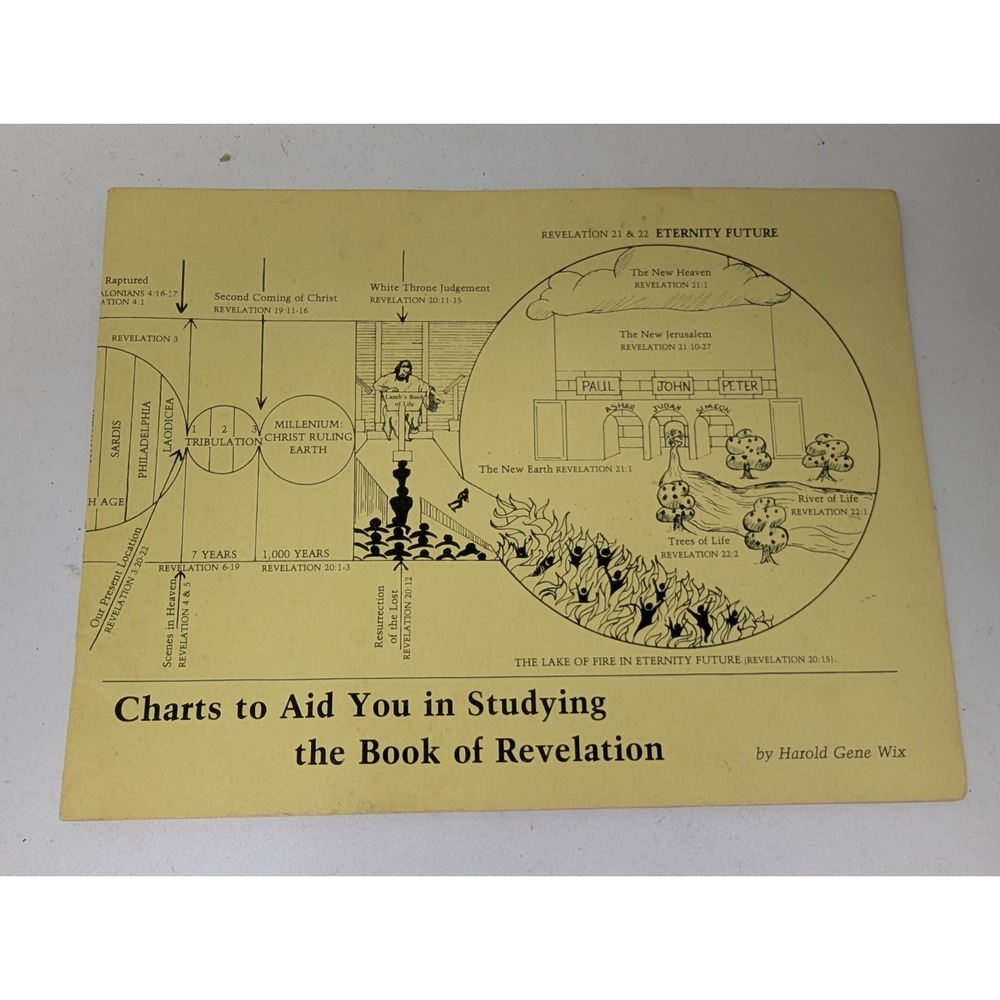 Book of Revalation Charts To Aid The Study of Harold Gene Wix 1981 VTG